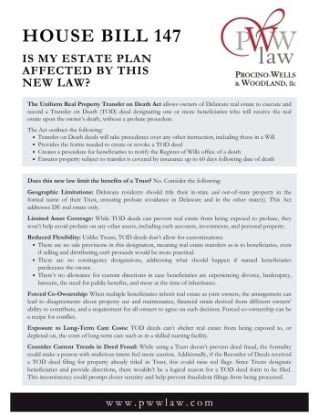 estate planning, elder law, estate and trust administration, probate, Will, Trust, Power of Attorney, Advance Health Care Directive, Delaware