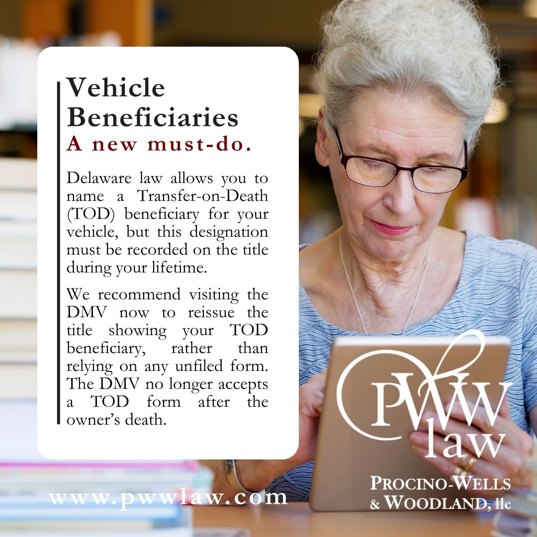 Tdo Form Delaware TOD Vehicle Titles Must Be Updated During Your Lifetime ...